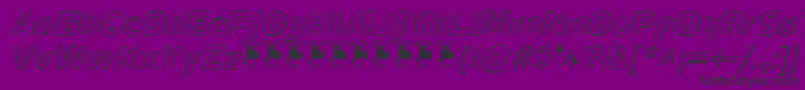 LaPejinaFontItalicPersonalUse Font – Black Fonts on Purple Background