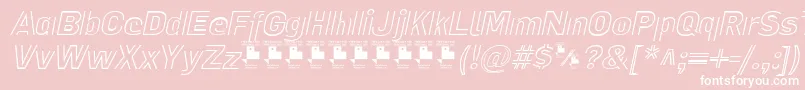 LaPejinaFontItalicPersonalUse Font – White Fonts on Pink Background