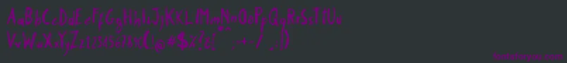 Stobau Font – Purple Fonts on Black Background
