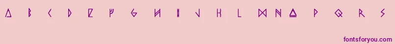 OdinsSpear Font – Purple Fonts on Pink Background