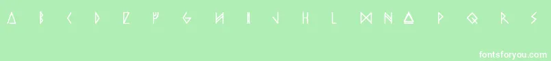 OdinsSpear Font – White Fonts on Green Background