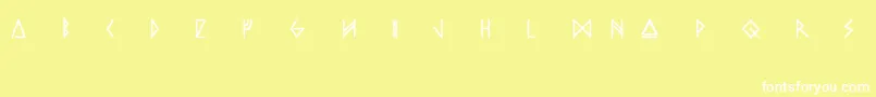 OdinsSpear Font – White Fonts on Yellow Background
