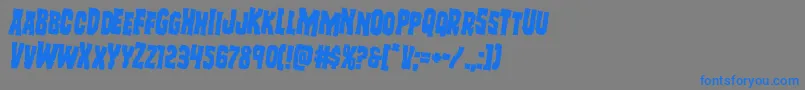 Freakfinderrotate2 Font – Blue Fonts on Gray Background