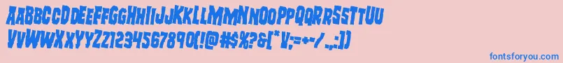 Freakfinderrotate2 Font – Blue Fonts on Pink Background