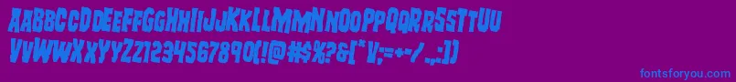 Шрифт Freakfinderrotate2 – синие шрифты на фиолетовом фоне