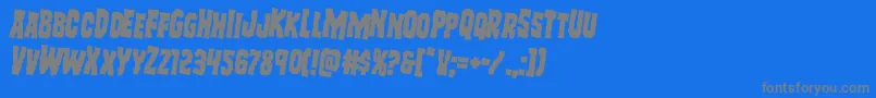 Freakfinderrotate2 Font – Gray Fonts on Blue Background