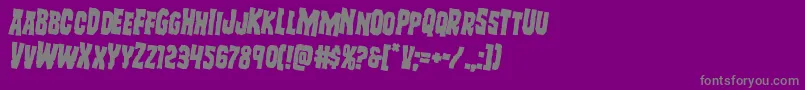 Freakfinderrotate2 Font – Gray Fonts on Purple Background