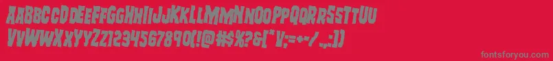 Freakfinderrotate2 Font – Gray Fonts on Red Background