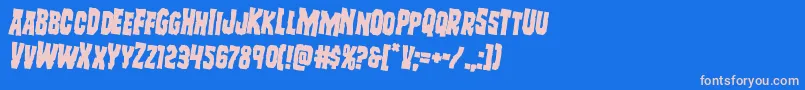 Freakfinderrotate2 Font – Pink Fonts on Blue Background