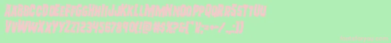 Freakfinderrotate2 Font – Pink Fonts on Green Background