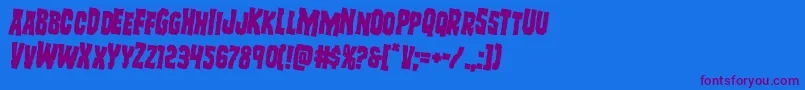 Freakfinderrotate2 Font – Purple Fonts on Blue Background