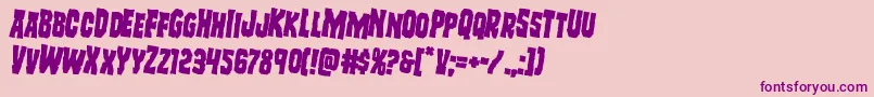 Freakfinderrotate2 Font – Purple Fonts on Pink Background