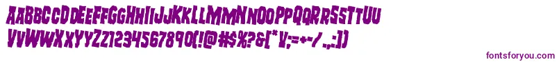 Freakfinderrotate2 Font – Purple Fonts on White Background