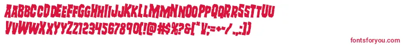 Freakfinderrotate2 Font – Red Fonts on White Background