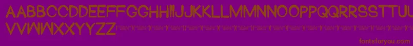 Blackhead Font – Brown Fonts on Purple Background