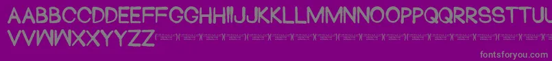 Blackhead Font – Gray Fonts on Purple Background
