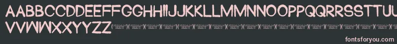 Blackhead Font – Pink Fonts on Black Background