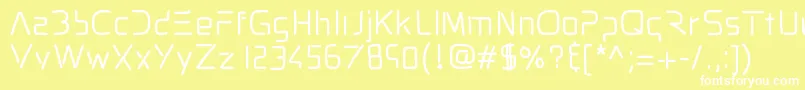フォントPixopopdodo – 黄色い背景に白い文字