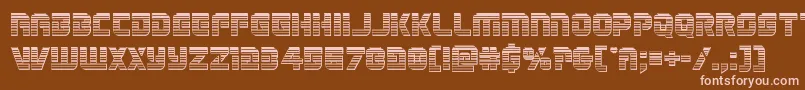 Legiosabinachrome Font – Pink Fonts on Brown Background