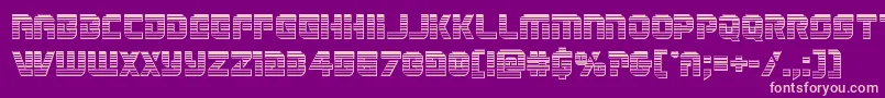 Legiosabinachrome Font – Pink Fonts on Purple Background