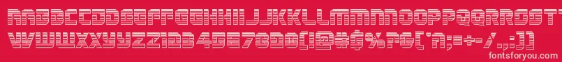 Legiosabinachrome Font – Pink Fonts on Red Background