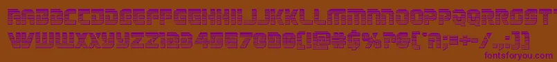 Legiosabinachrome Font – Purple Fonts on Brown Background