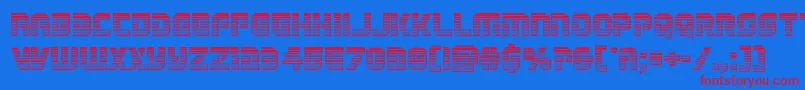 Legiosabinachrome Font – Red Fonts on Blue Background