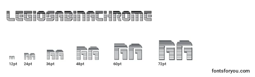 Legiosabinachrome Font Sizes