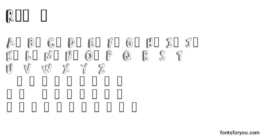 A fonte Refusetr – alfabeto, números, caracteres especiais