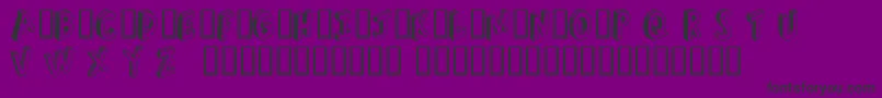 Refusetr Font – Black Fonts on Purple Background