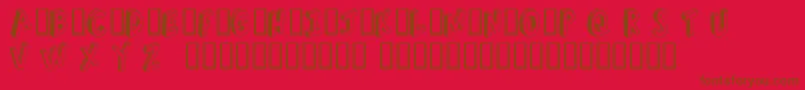 Refusetr Font – Brown Fonts on Red Background