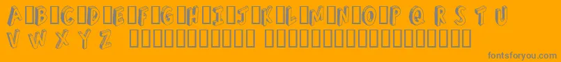 Refusetr Font – Gray Fonts on Orange Background