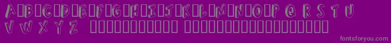 fuente Refusetr – Fuentes Grises Sobre Fondo Morado