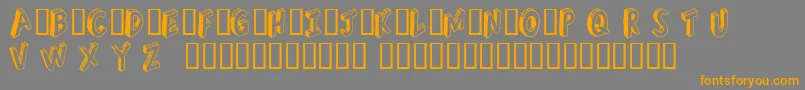 Refusetr Font – Orange Fonts on Gray Background