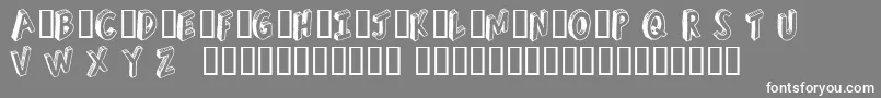 Refusetr-Schriftart – Weiße Schriften auf grauem Hintergrund
