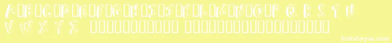 Refusetr Font – White Fonts on Yellow Background