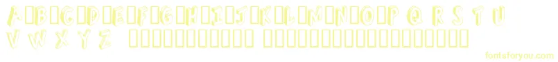 Refusetr Font – Yellow Fonts on White Background