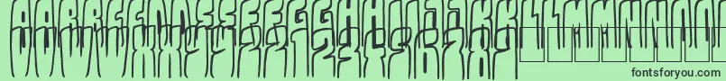 Kolossal Font – Black Fonts on Green Background