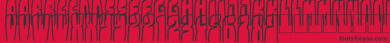 fuente Kolossal – Fuentes Negras Sobre Fondo Rojo