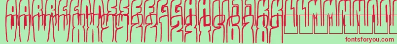 Kolossal Font – Red Fonts on Green Background
