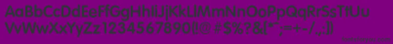 VolkswagenserialBold Font – Black Fonts on Purple Background