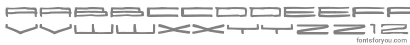 フォント25000 – 白い背景に灰色の文字