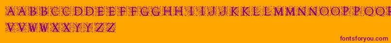 AnabelAlt Font – Purple Fonts on Orange Background