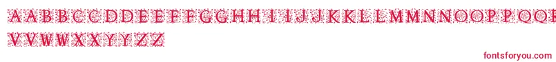AnabelAlt Font – Red Fonts on White Background
