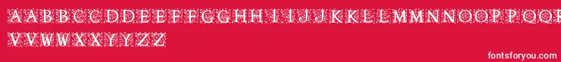AnabelAlt Font – White Fonts on Red Background