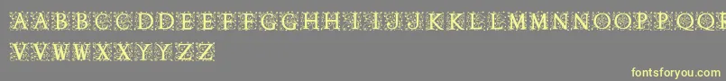 AnabelAlt Font – Yellow Fonts on Gray Background