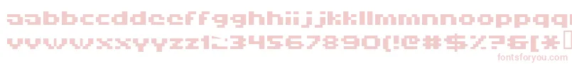 フォントHiskyflipperlowbold – ピンクのフォント