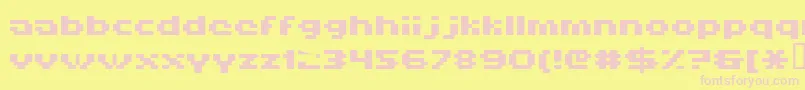 fuente Hiskyflipperlowbold – Fuentes Rosadas Sobre Fondo Amarillo