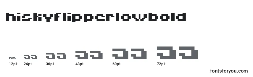 Hiskyflipperlowbold Font Sizes