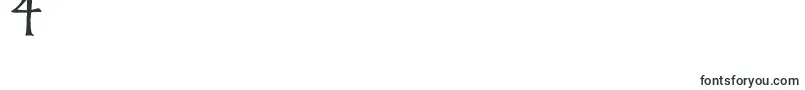 フォントThrorianCommonface – フォント数字4
